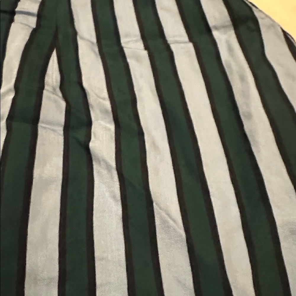 Zara Blue and Green Striped Shirt dress, size m - Picture 2 of 11